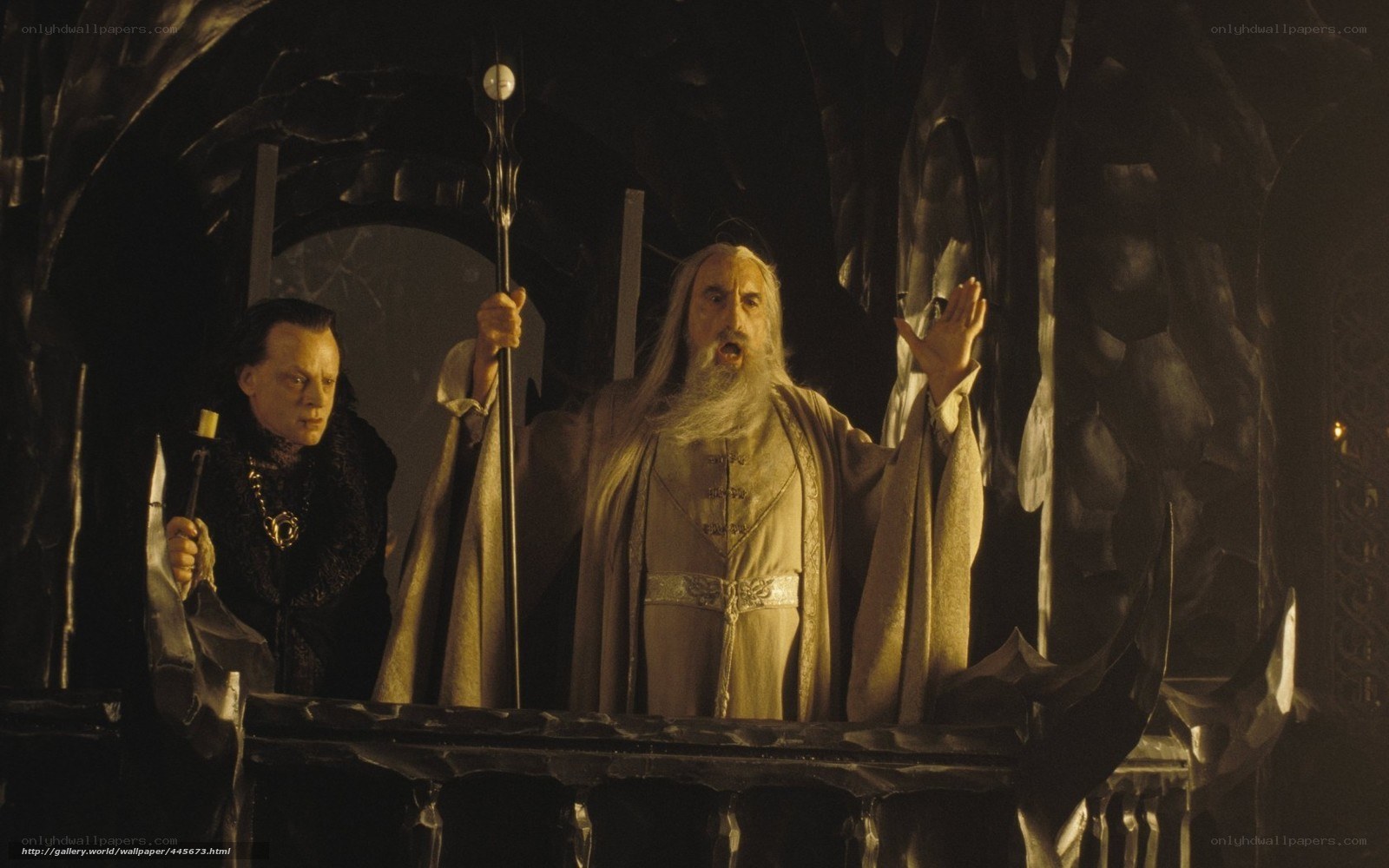 Gandalf on a balcony