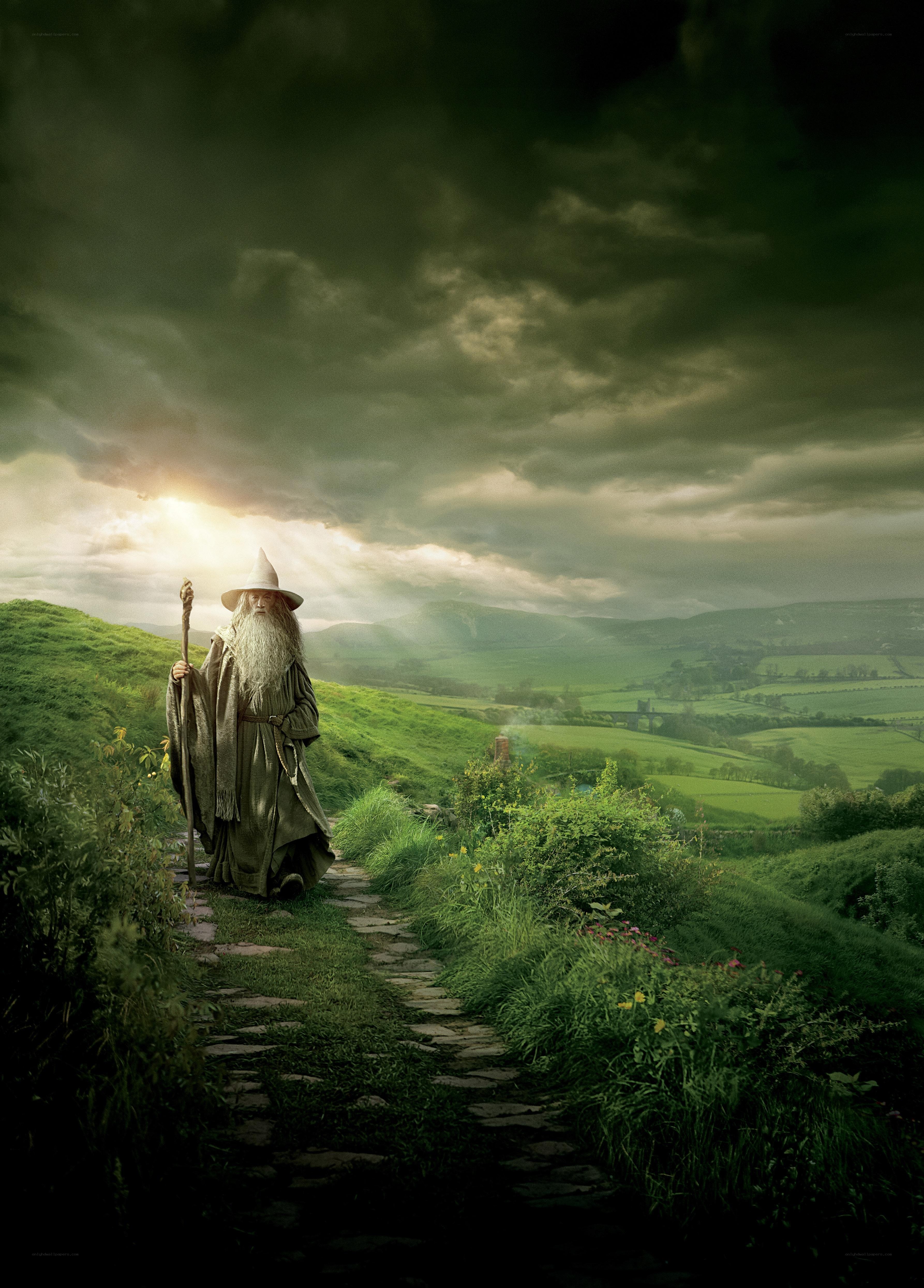 Gandalf on a hill path