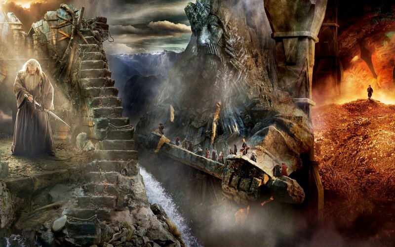 Gandalf on Stone Stairs