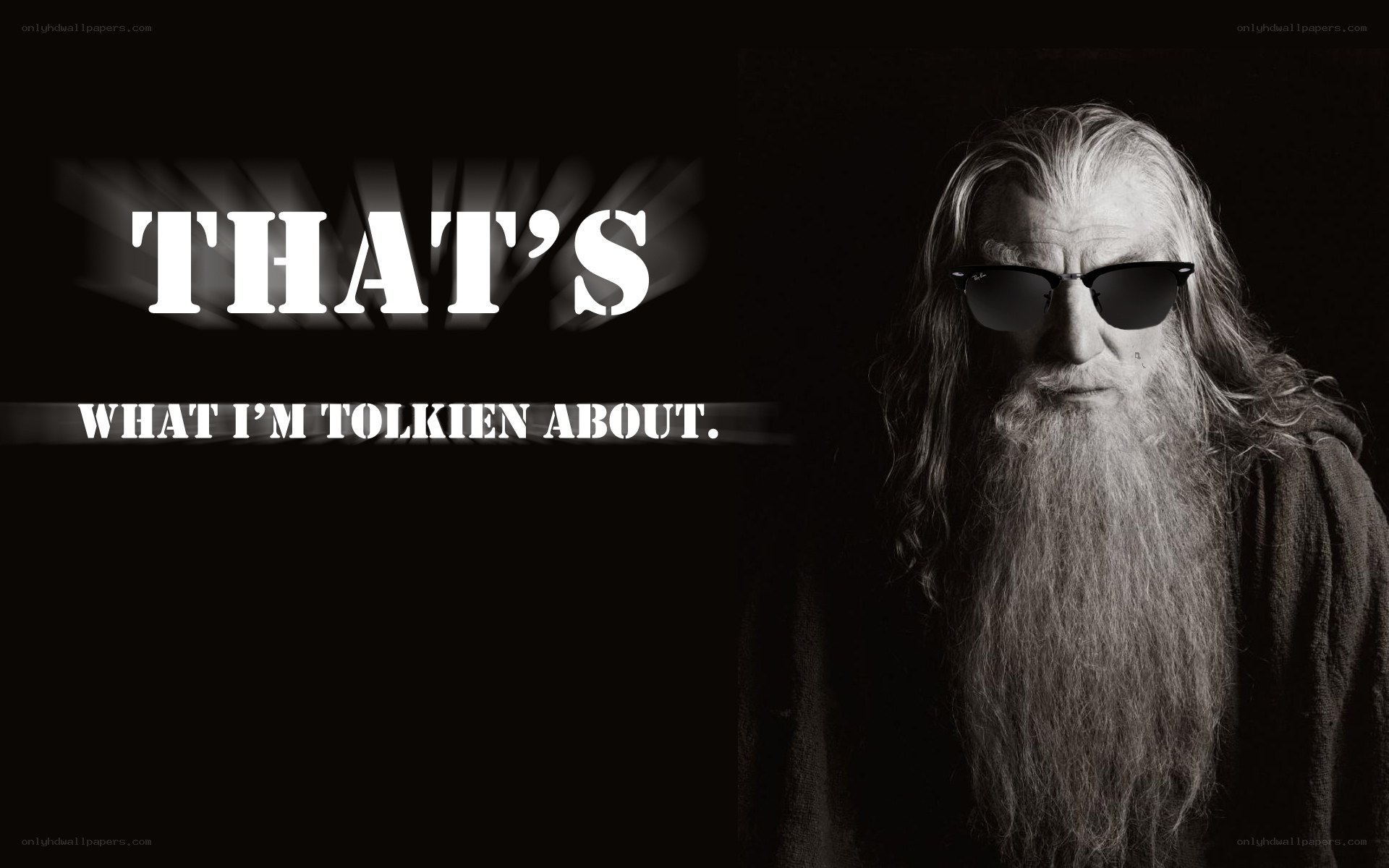 Gandalf with sunglasses