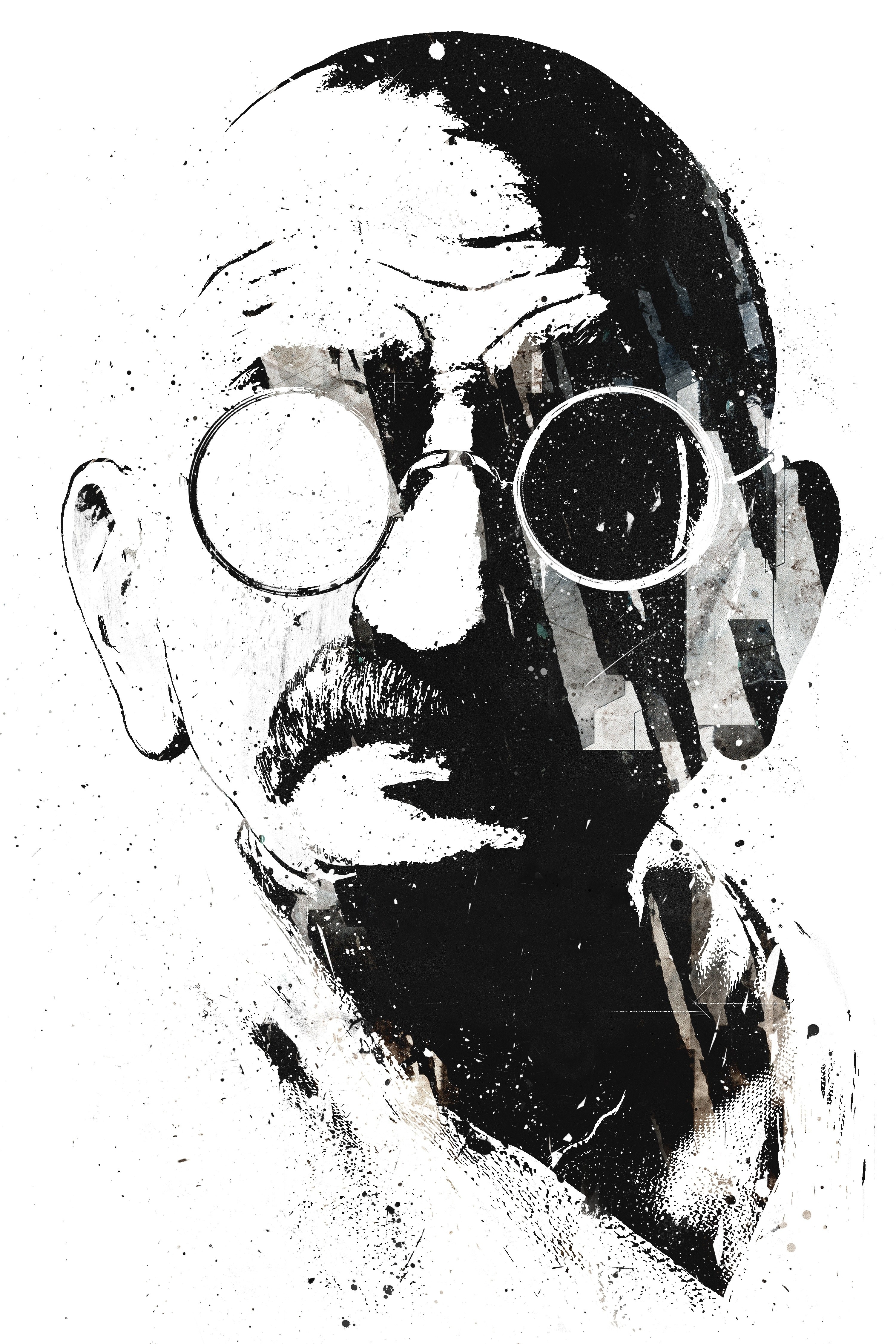 Gandhi portrait art
