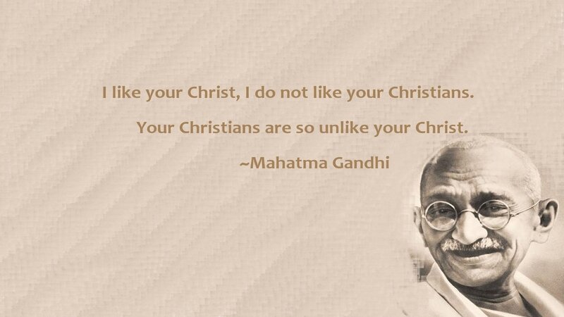 Gandhi quote on Christianity