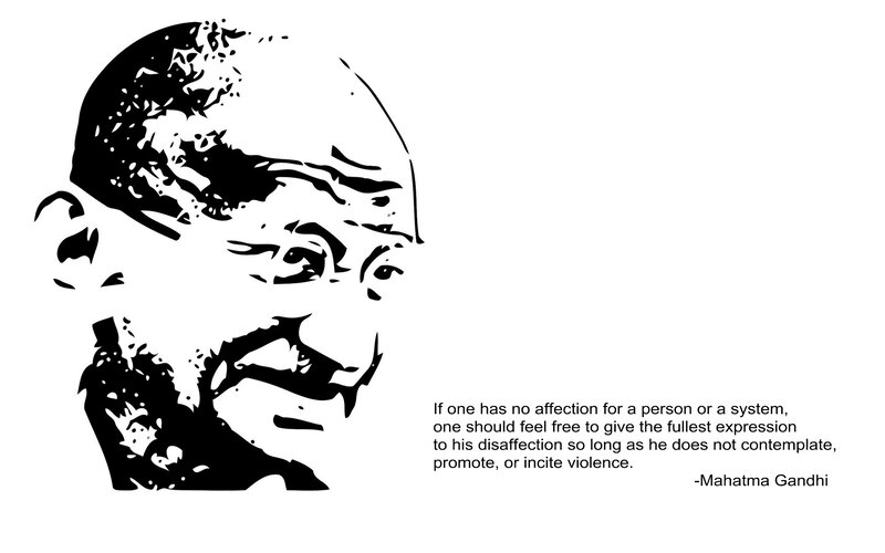 Gandhi quote on disaffection