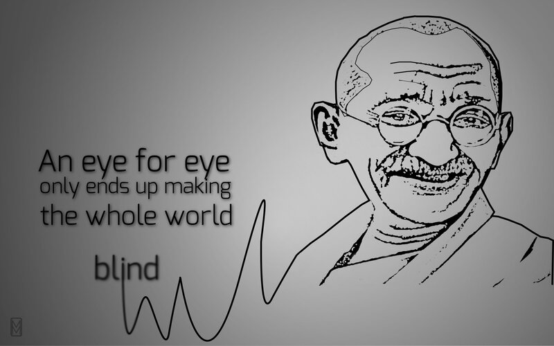 Gandhi quote on nonviolence