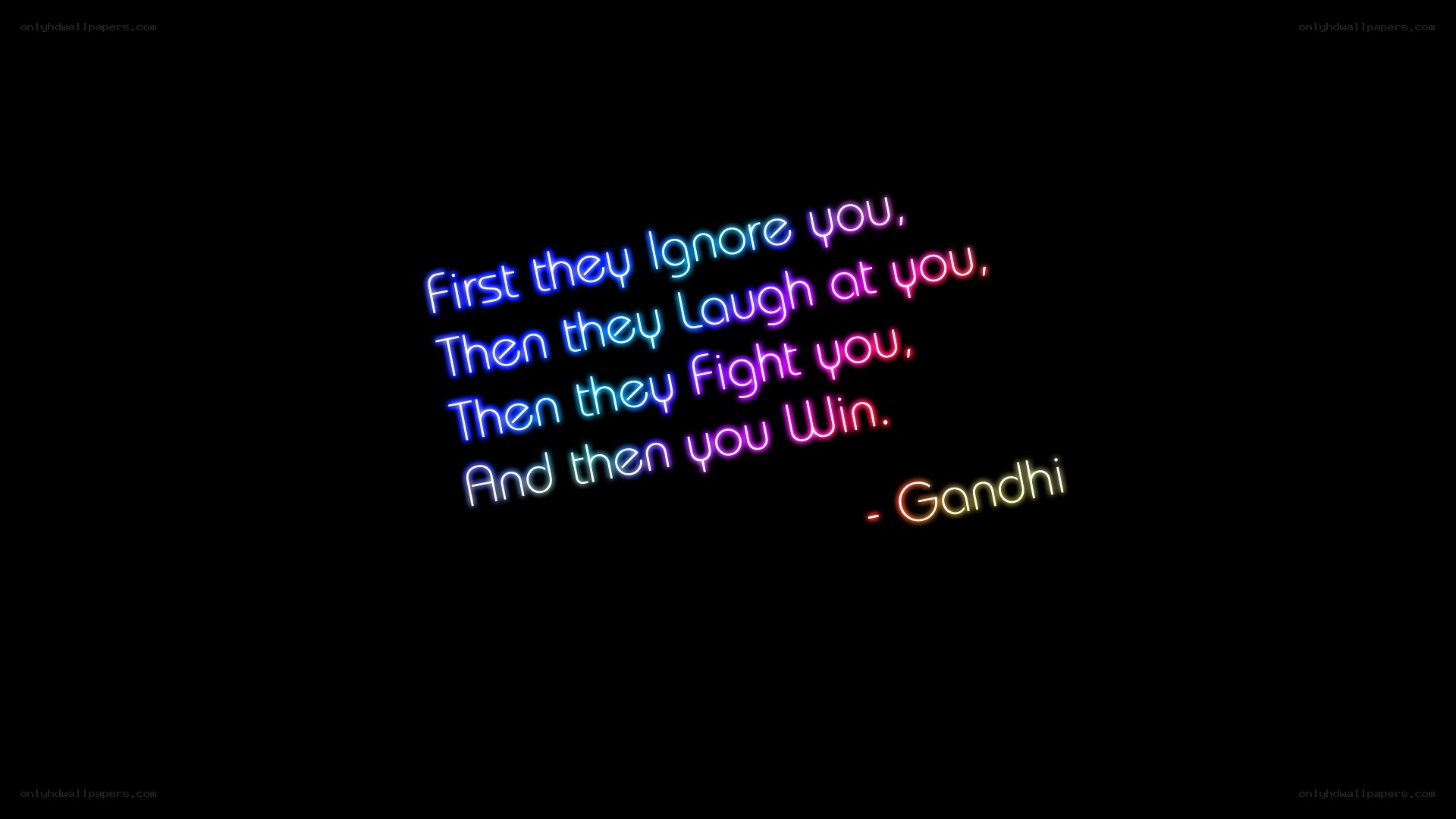Gandhi quote on perseverance