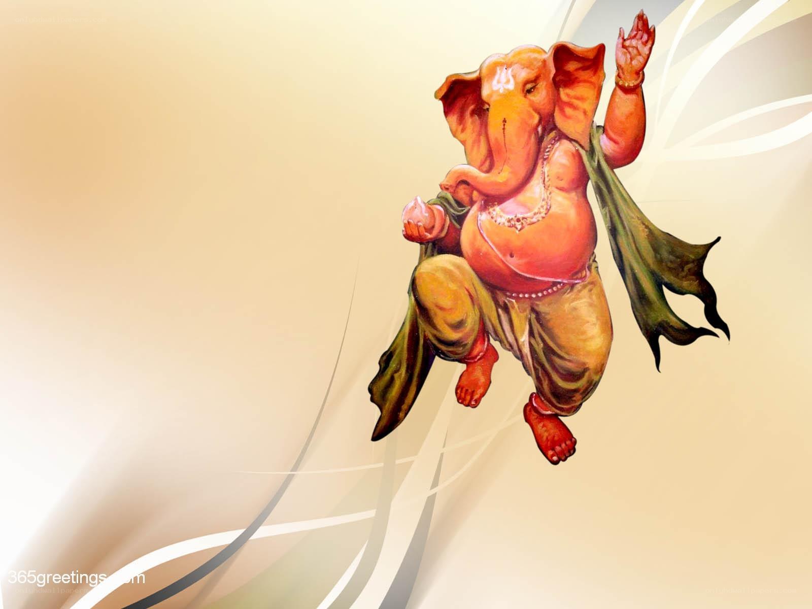 Ganesh dancing in joy