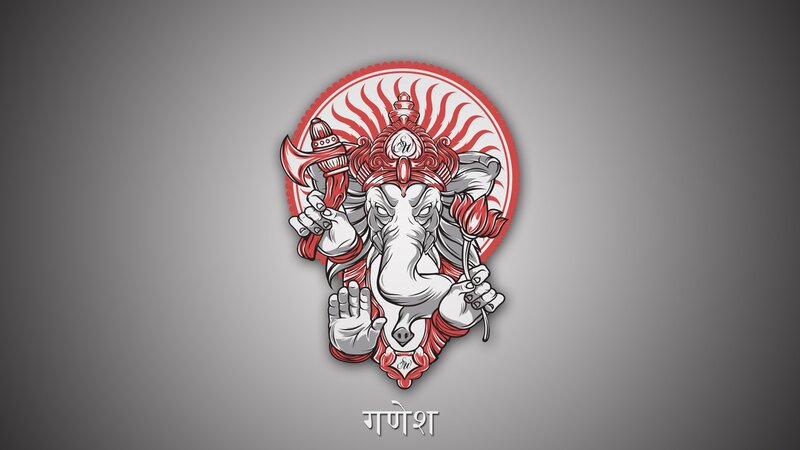Ganesh deity illustration