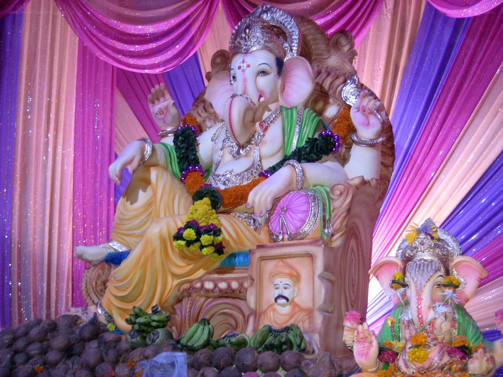 Ganesh idol on display