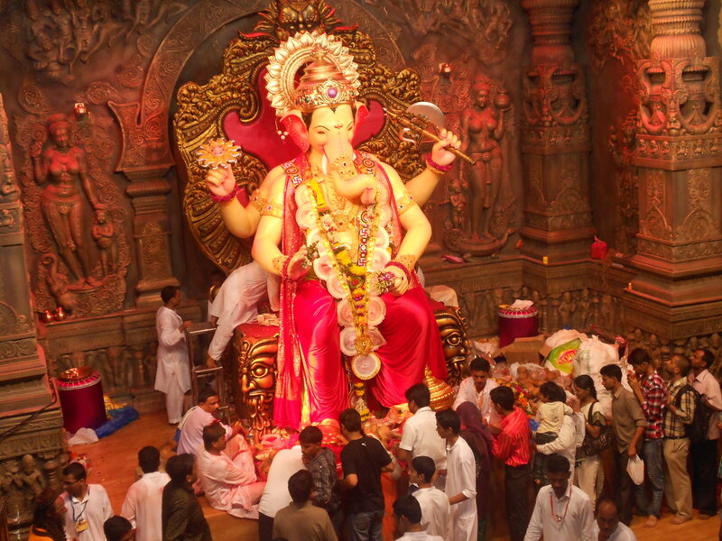 Ganesh Statue in Temple
