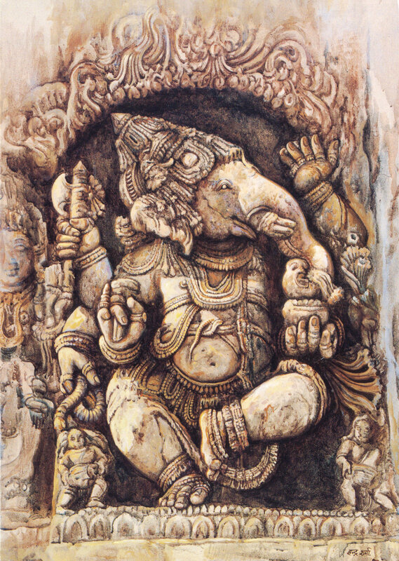 Ganesh temple carving