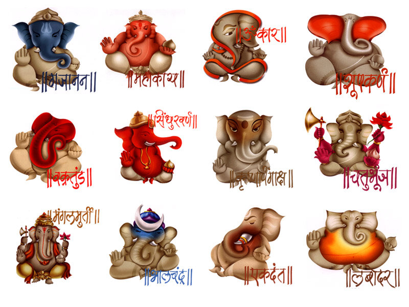 Ganesha Deities in Various Forms