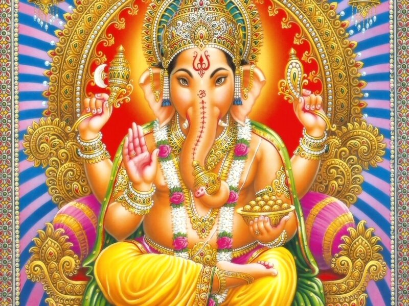 Ganesha Deity — Gold