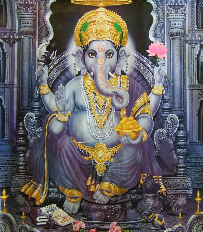 Ganesha deity painting