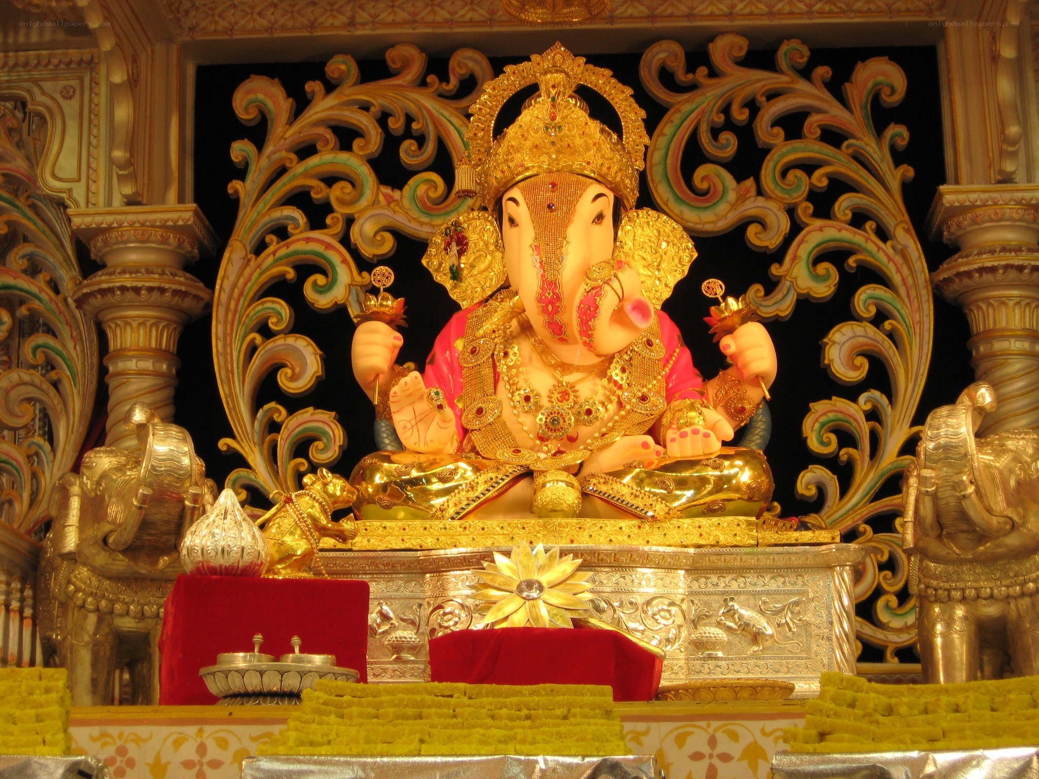 Ganesha idol in temple