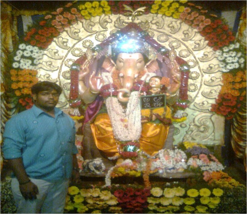 Ganesha Idol with Man