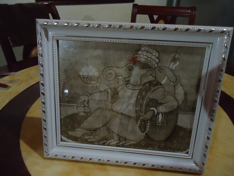 Ganesha Statue in Frame
