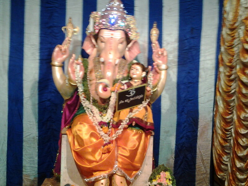 Ganesha Statue with Child