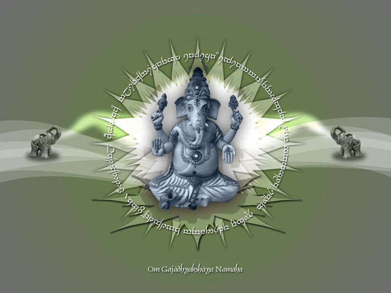 Ganesha Statue with Elephants