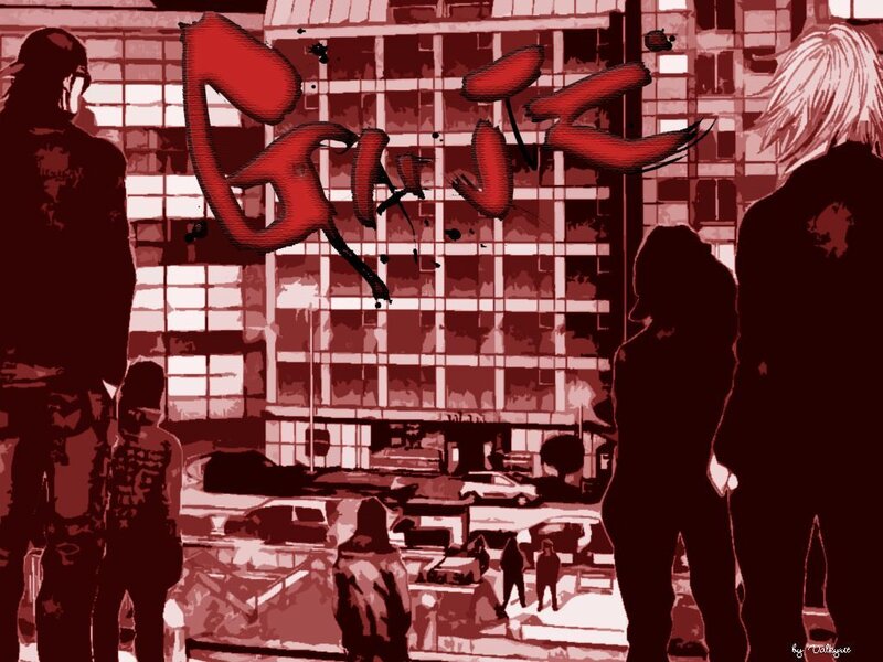 Gang members in urban setting