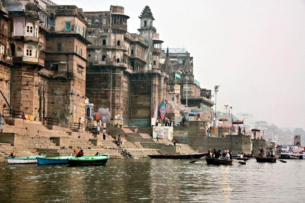 Ganges river ghats in Varanasi