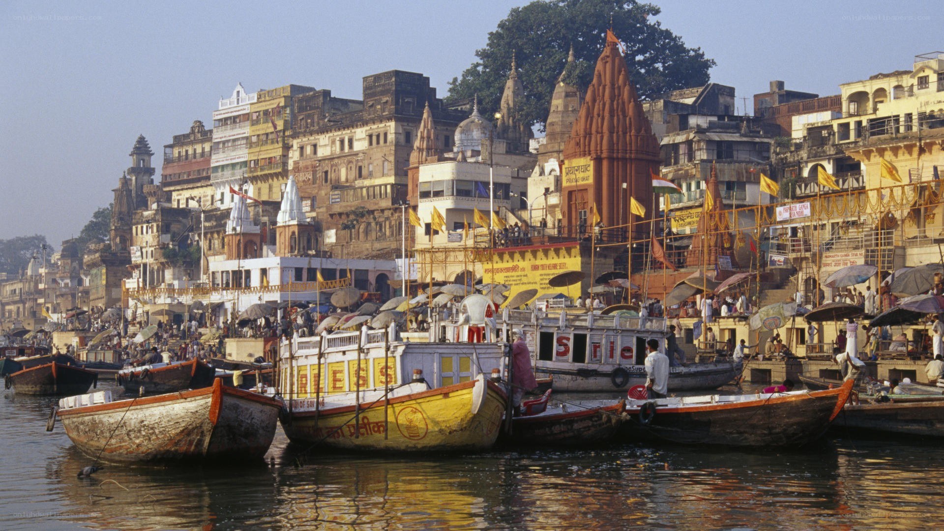 Ganges riverfront in Varanasi