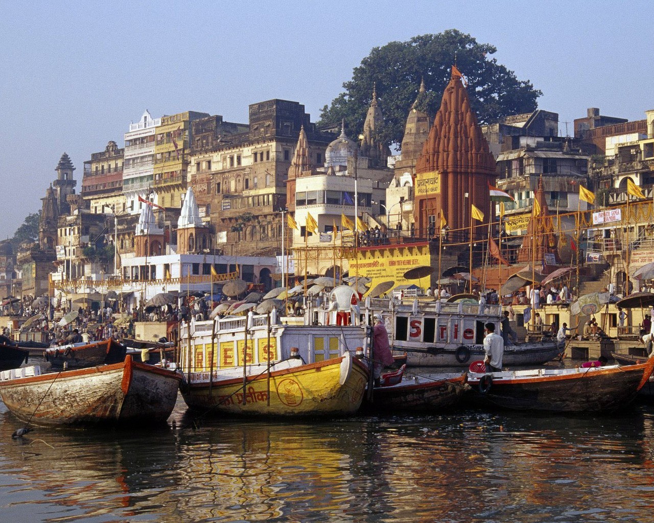 Ganges riverfront in Varanasi
