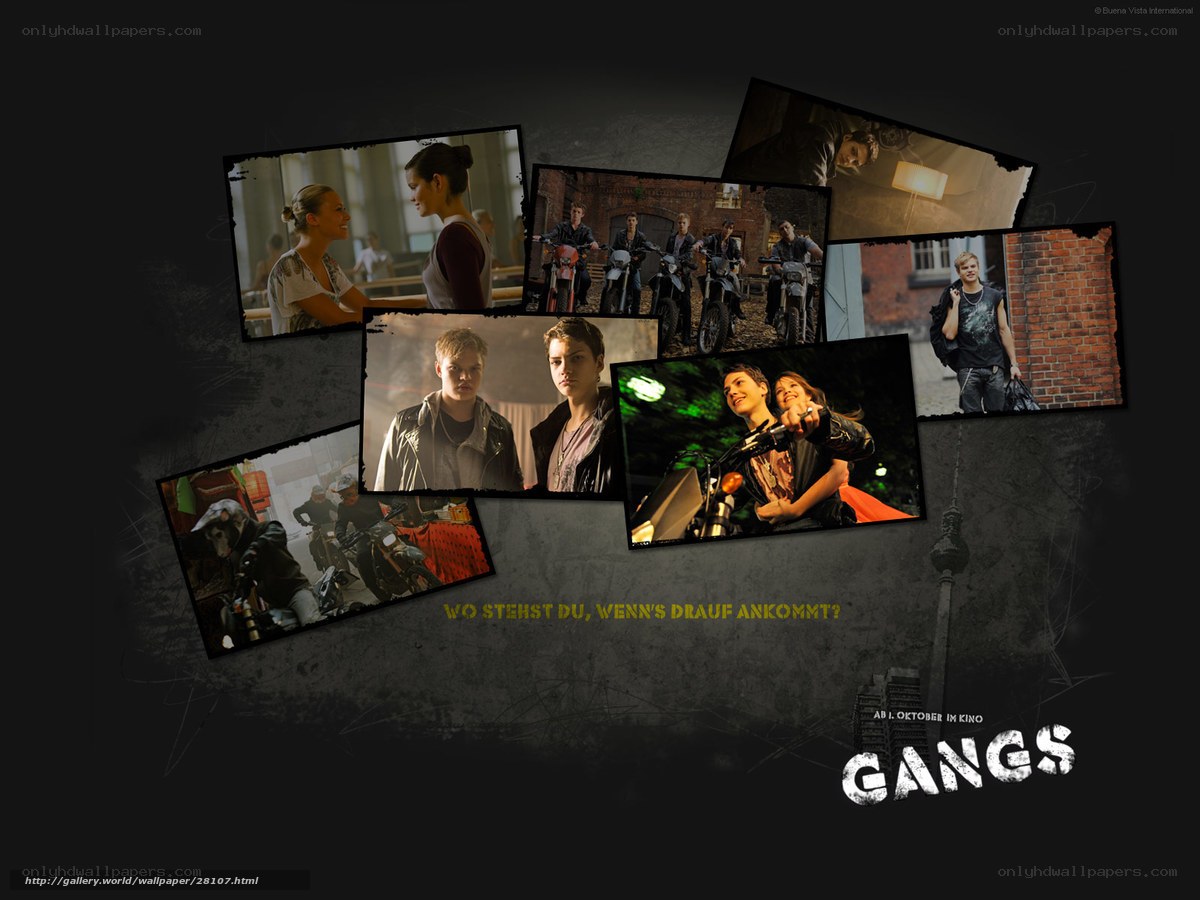 Gangs movie collage