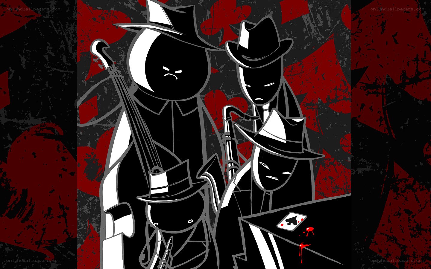 gangsters with instruments