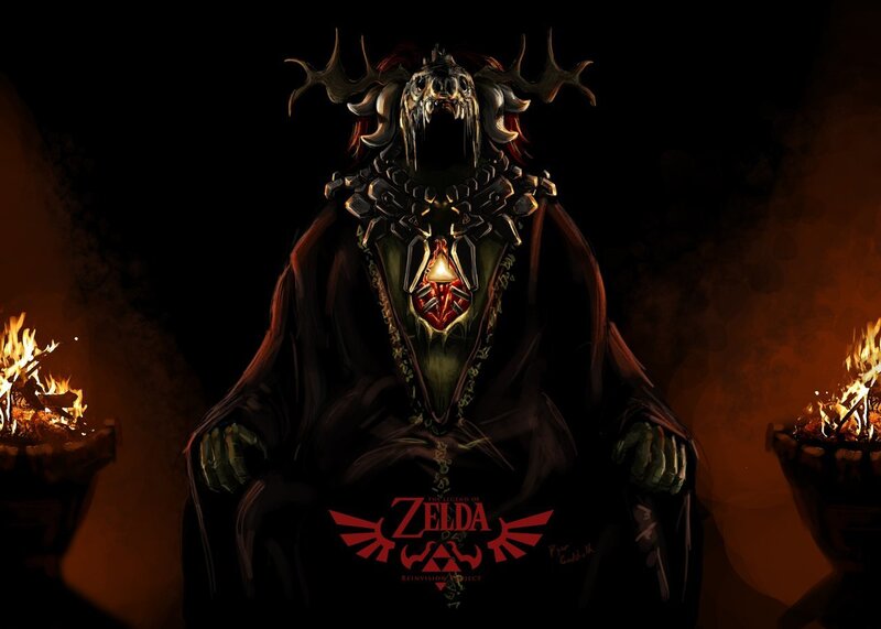 Ganon in dark throne