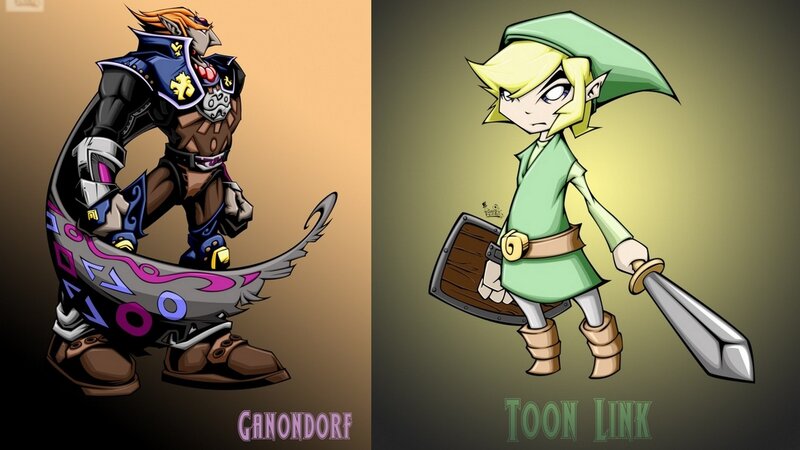 Ganondorf and Toon Link