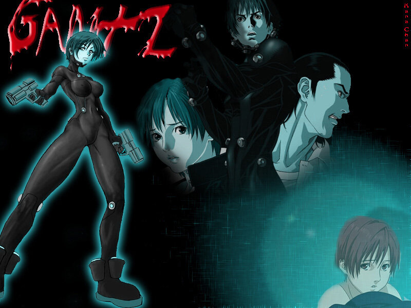 Gantz anime character collage