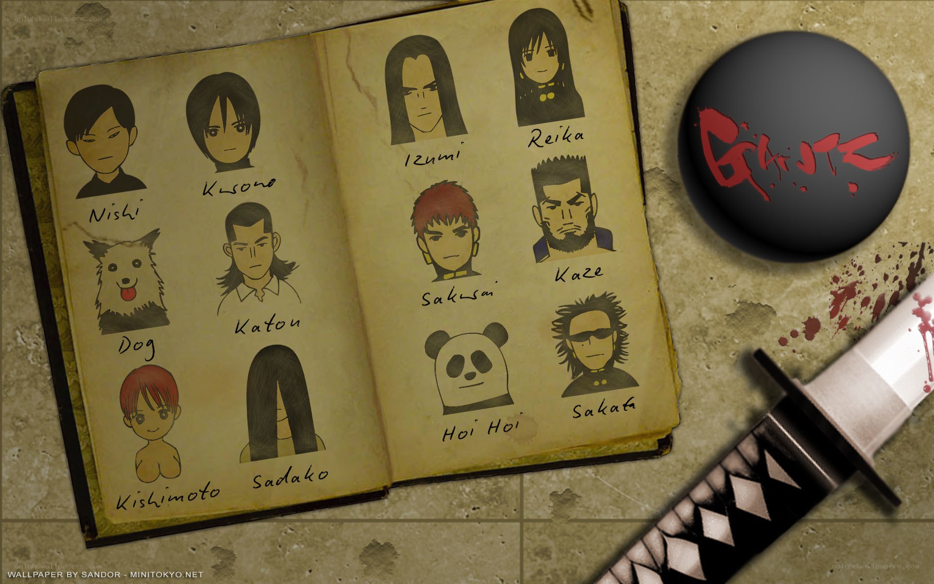Gantz character roster book