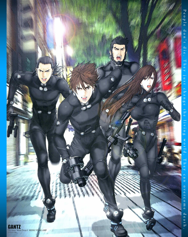 Gantz characters in action