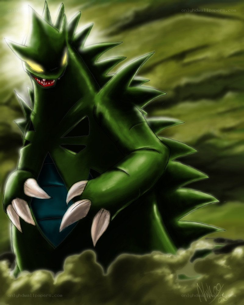 Garchomp in a dark forest