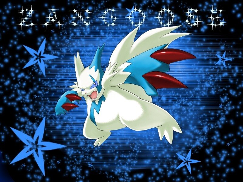 Garchomp in a starry sky