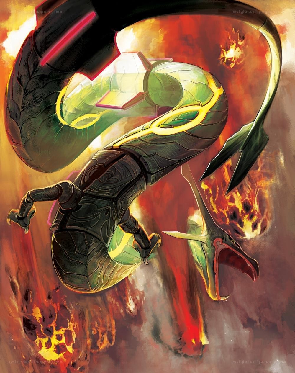Garchomp in fiery battle