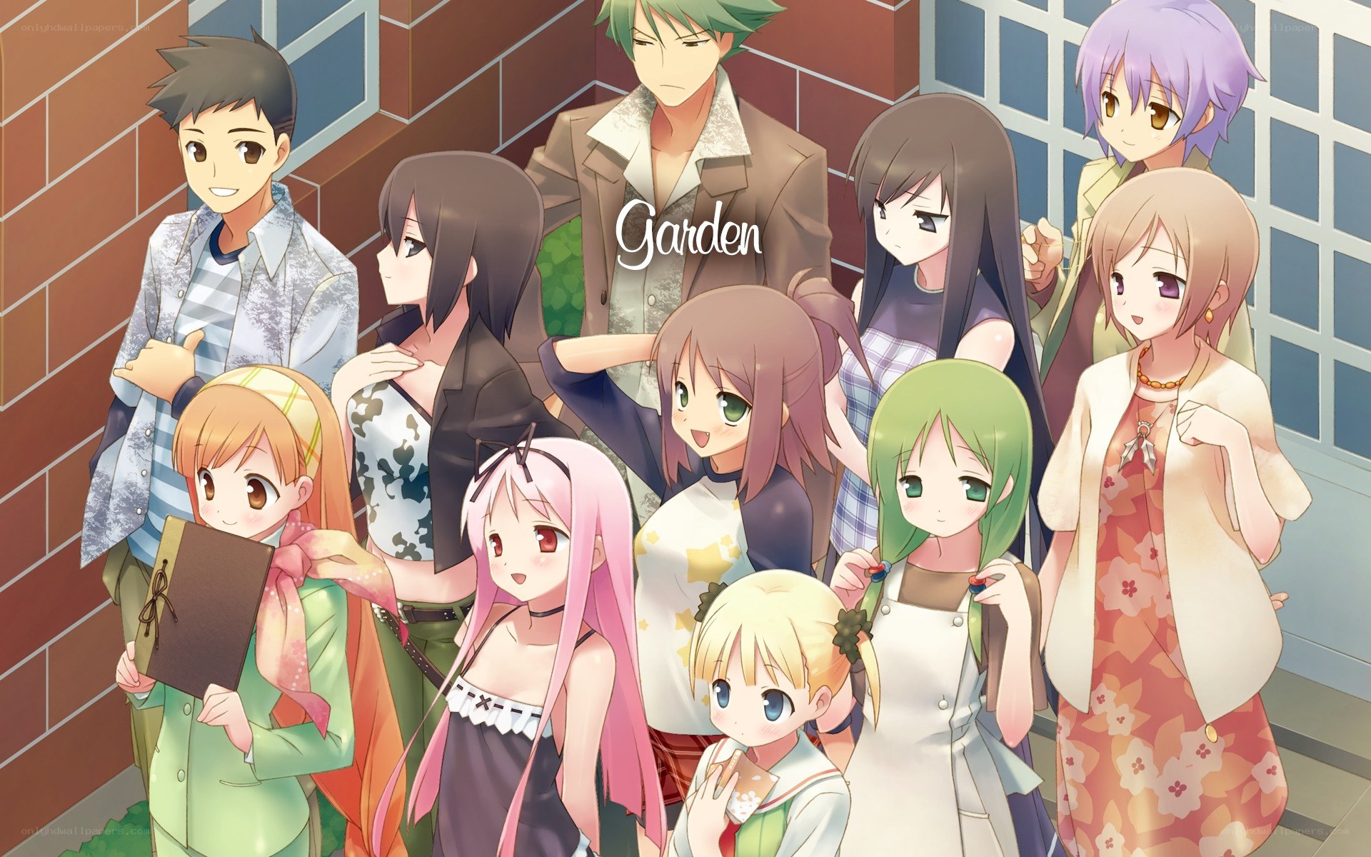 Garden anime cast group