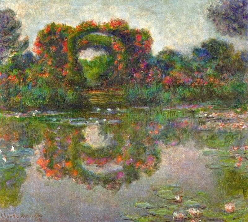Garden Arch over Pond