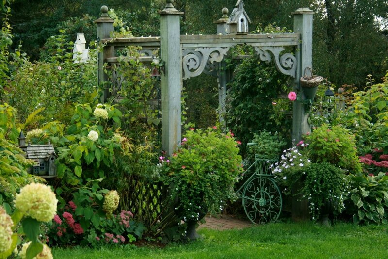 Garden Arch with Plants