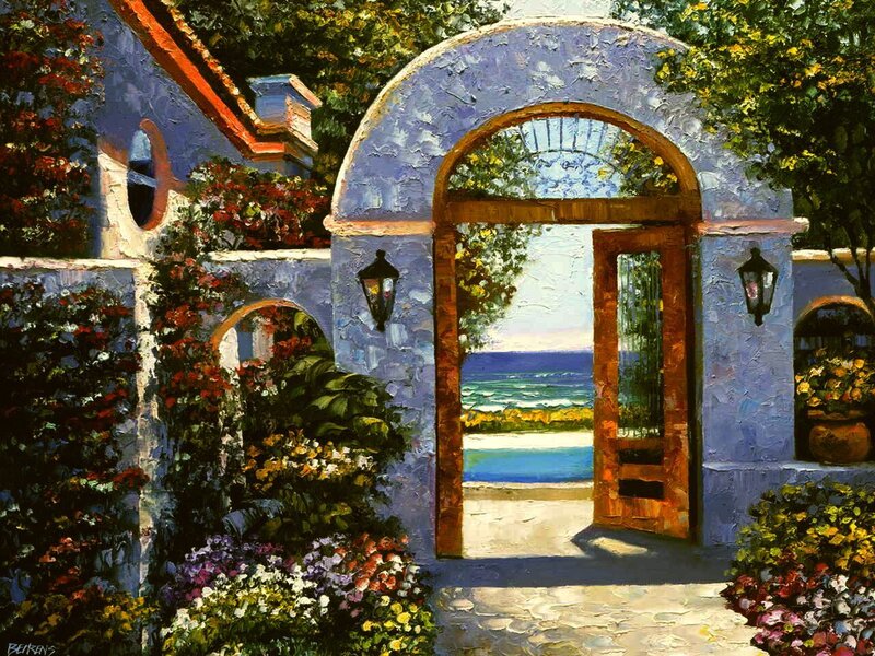 Garden Archway to the Sea