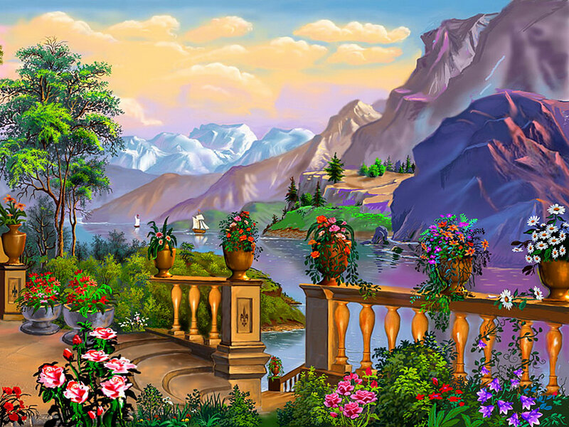 Garden Balcony View