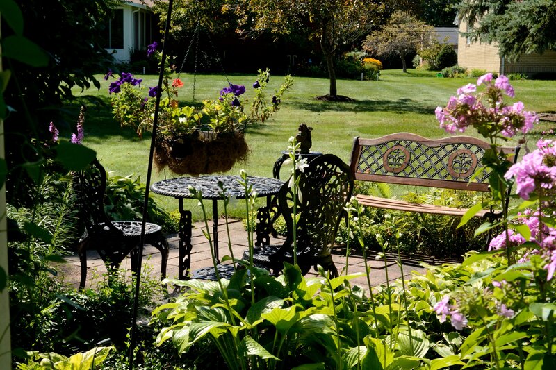 Garden Bench and Table