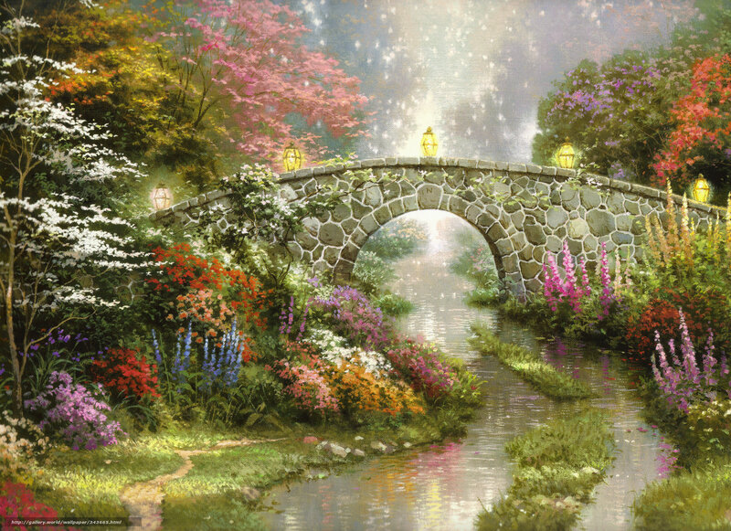 Garden Bridge at Dusk