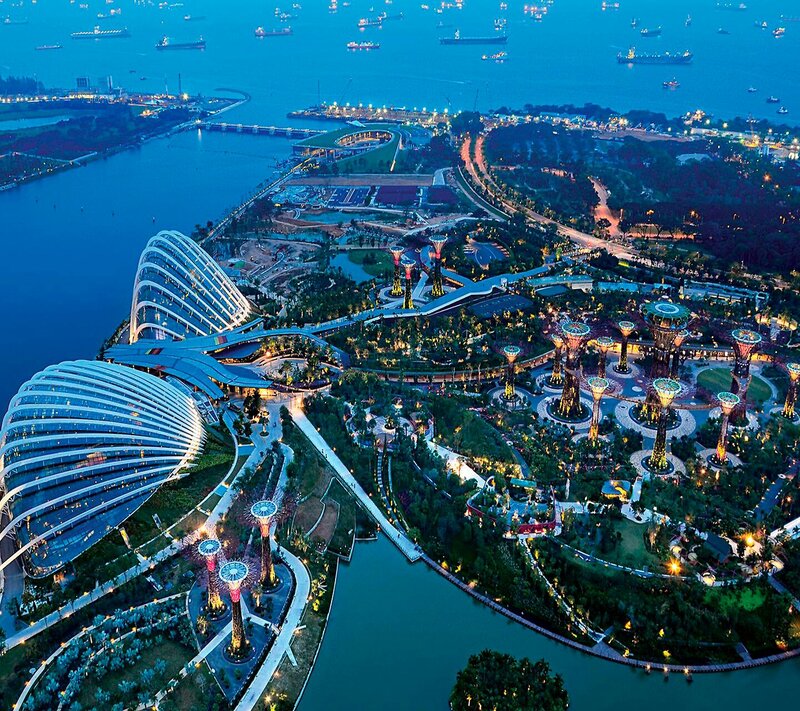 Garden by the Bay — Blue, Serene