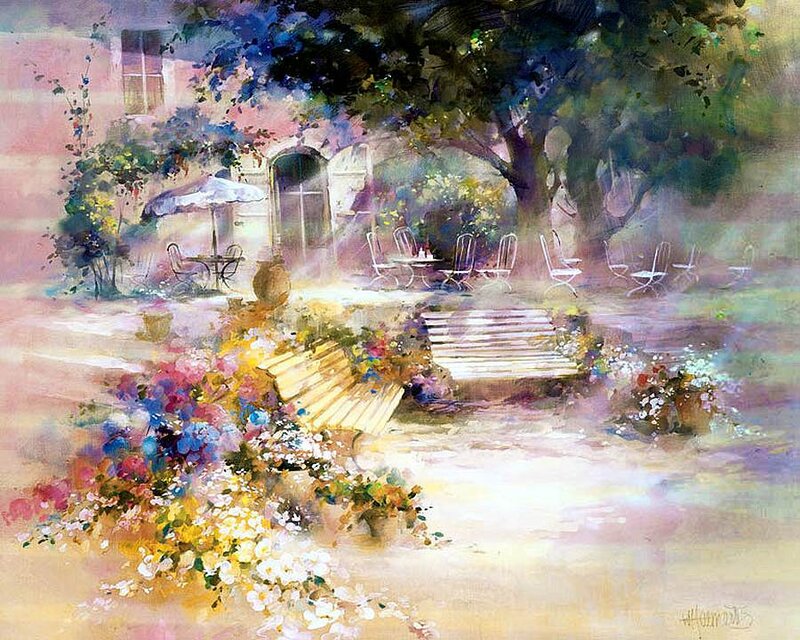 Garden Cafe Scene