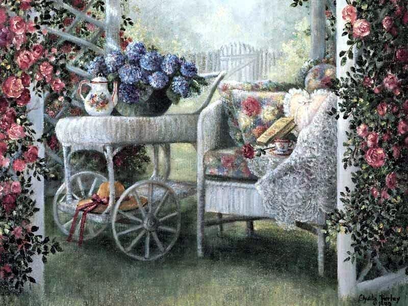 Garden Chair and Cart