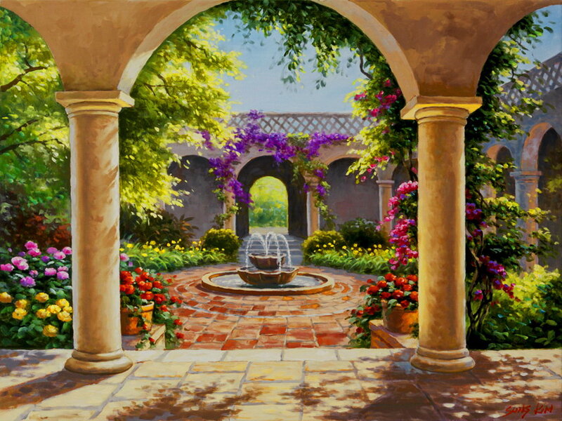 Garden Courtyard with Fountain