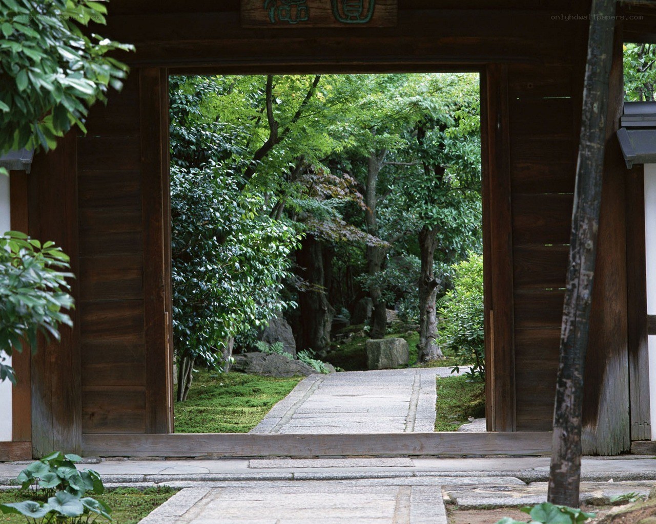 Garden gate entrance