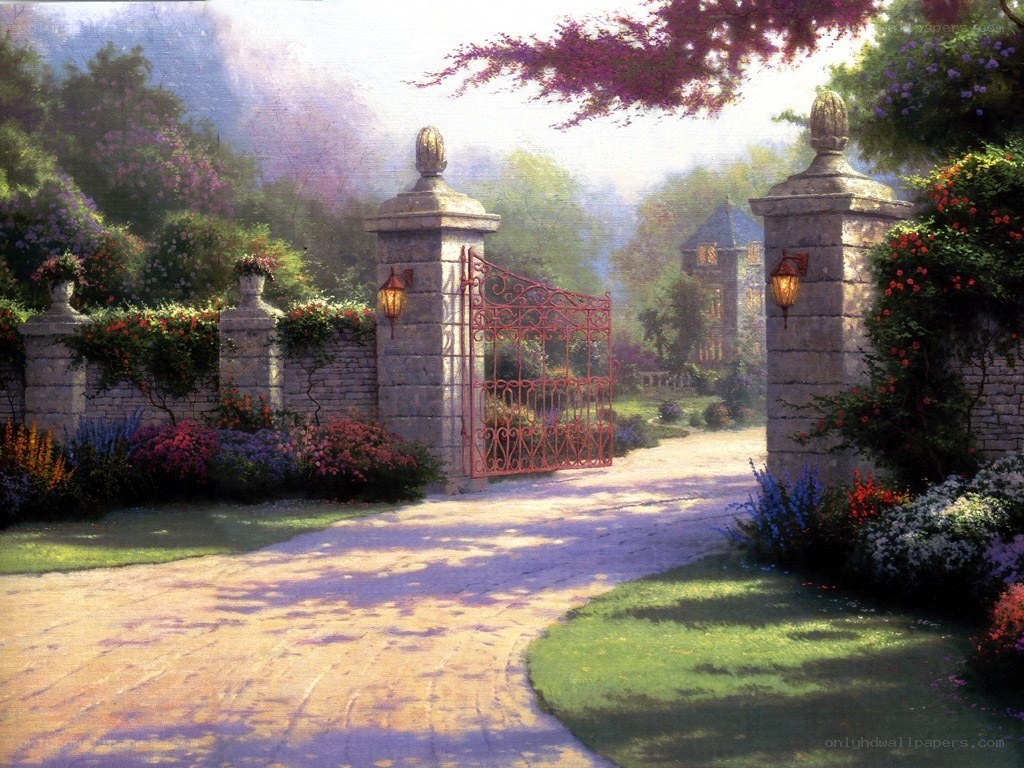 Garden gate entrance