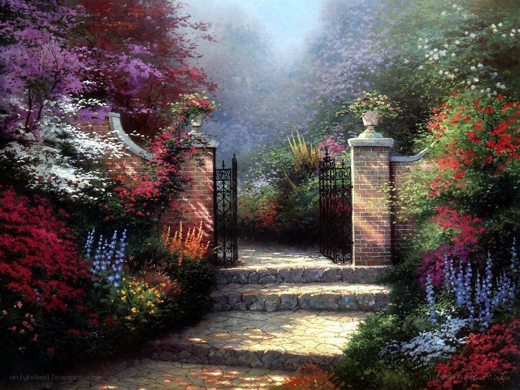 Garden gate entrance